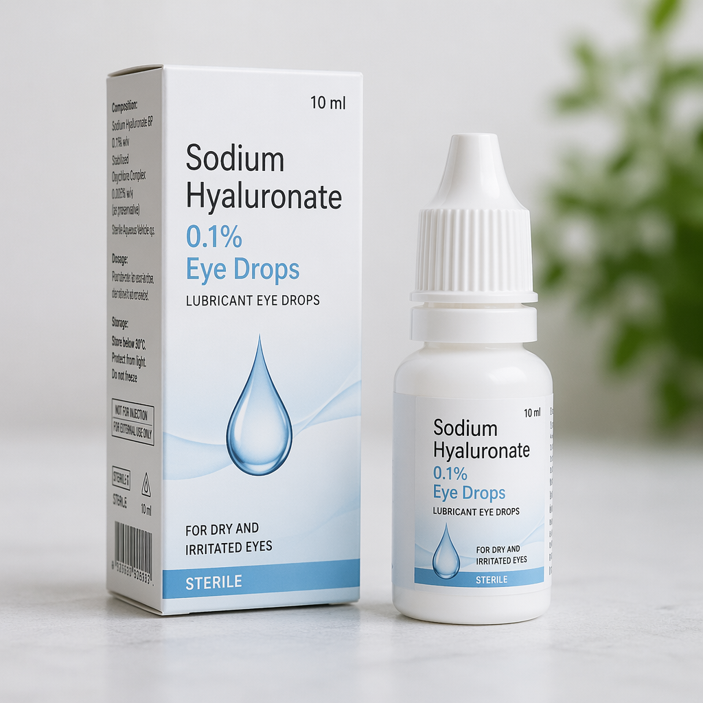 Sodium Hyaluronate 0.1% Eye Drops 10ml