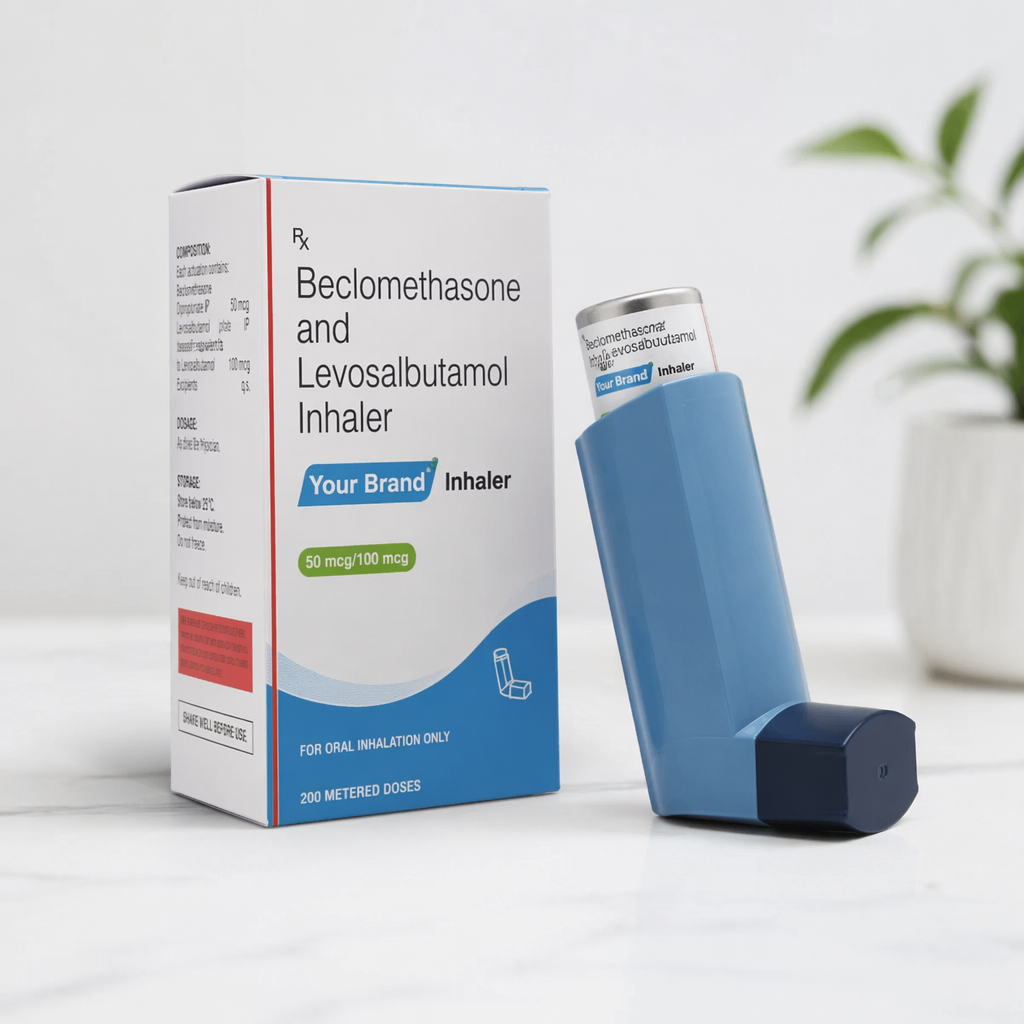 Beclomethasone and Levosalbutamol Inhaler
