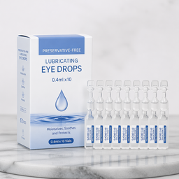 Preservative-Free Lubricating Eye Drops 0.4ml x10