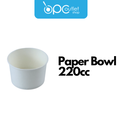 Paper Bowl Plain 220cc x 50s_0