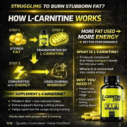 VITAXTRONG™ L-Carnitine X500 Elite | Fat Metabolism • Weight Management • Energy Support • Performance | Halal [VX]
