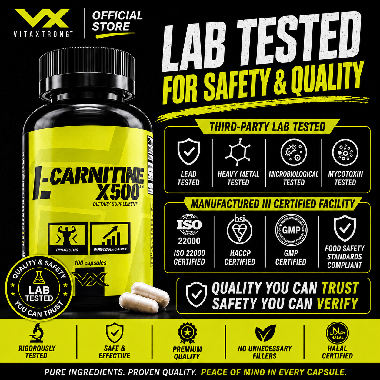 VITAXTRONG Fasting Shred Stack (CLA + L-Carnitine) | Fat Burner | Keto & Intermittent Fasting Support [VX]_10
