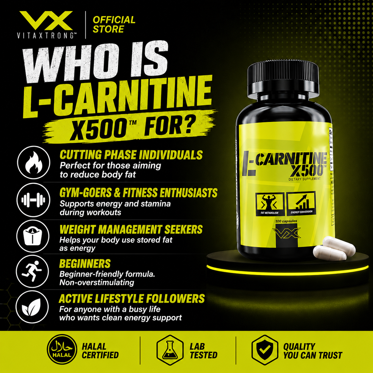 VITAXTRONG™ Burn & Build Transformation Stack | Real Whey 5lb + L-Carnitine | Lean Muscle • Fat Metabolism • Performance_13