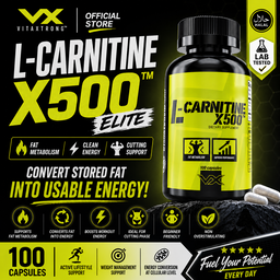 FitSoy™ Plant Protein Isolate 2lbs + VITAXTRONG™ L-Carnitine X500 (100 Caps) | Vegan Lean Muscle & Burn Fat Combo [VX]