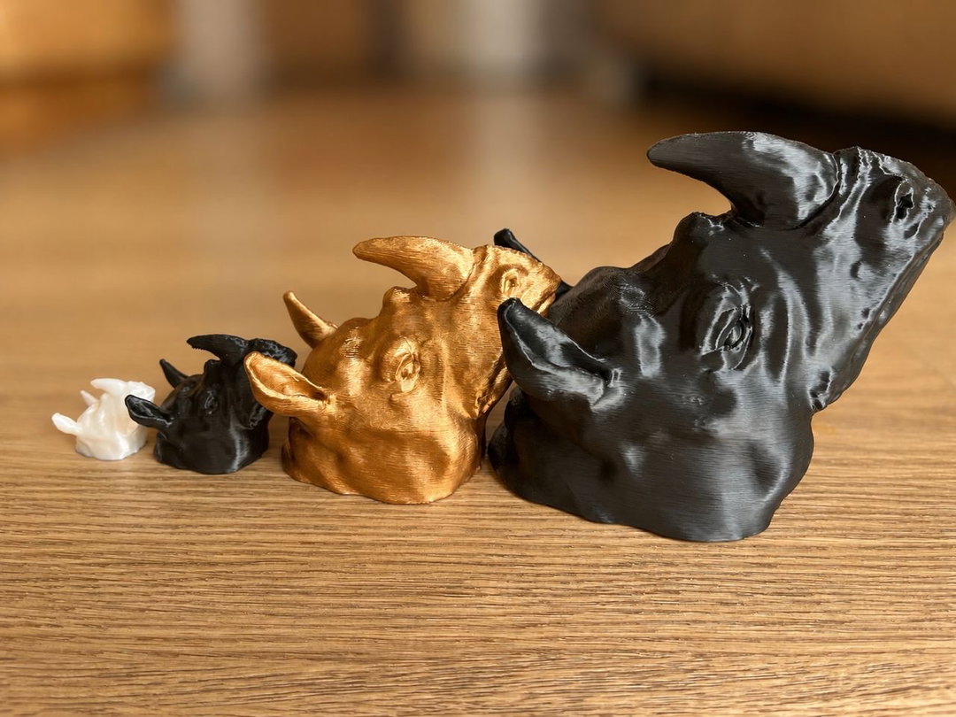 Rhino Bust Wall Hook