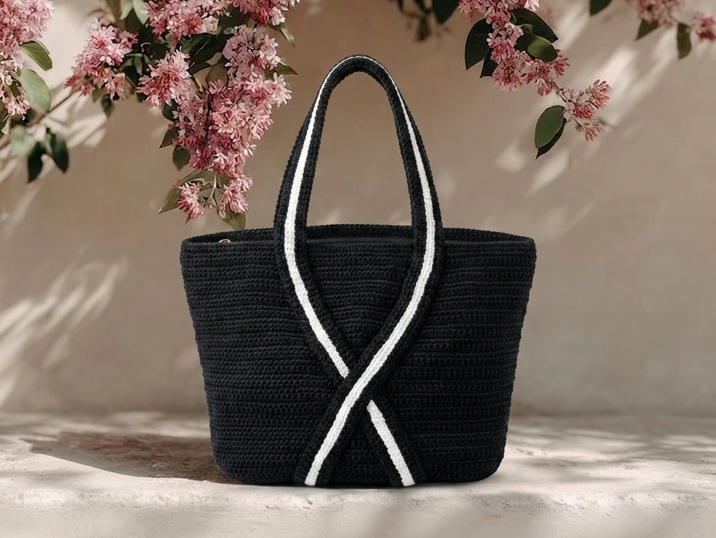 The Noir Stripe Tote