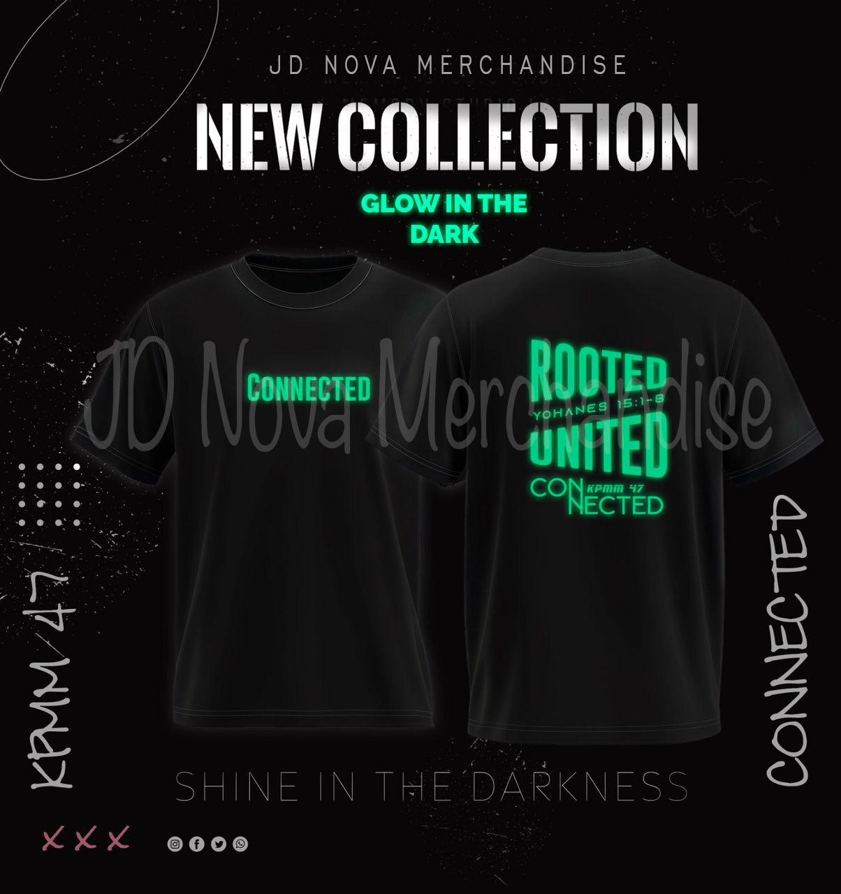 CONNECTED GLOW IN THE DARK BLACK TSHIRT _0