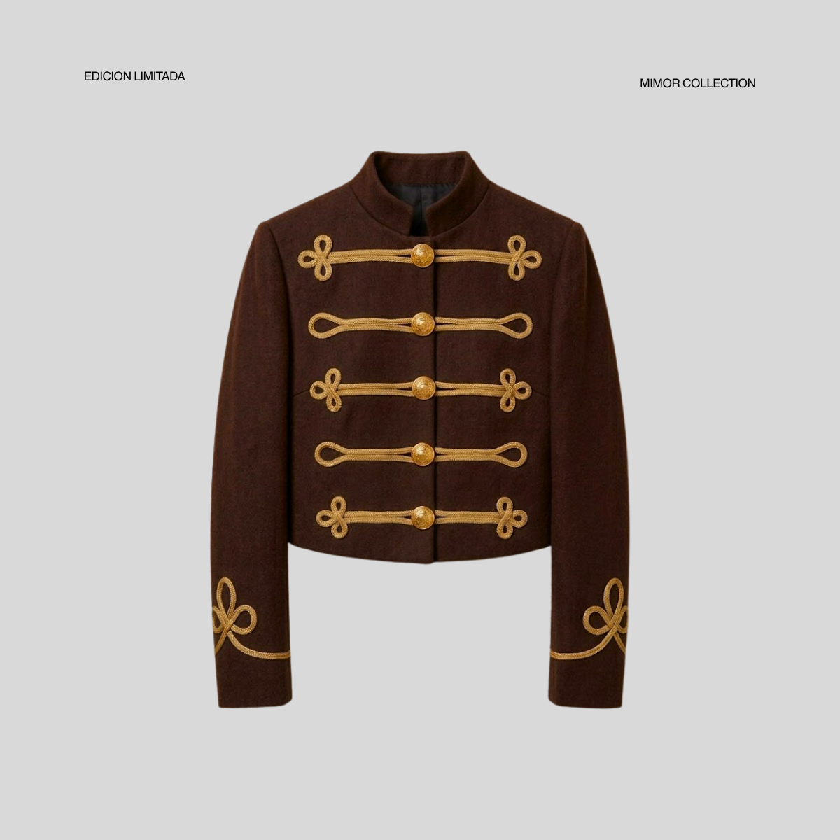 Chaqueta Comtesse, Chocolate/Oro_1