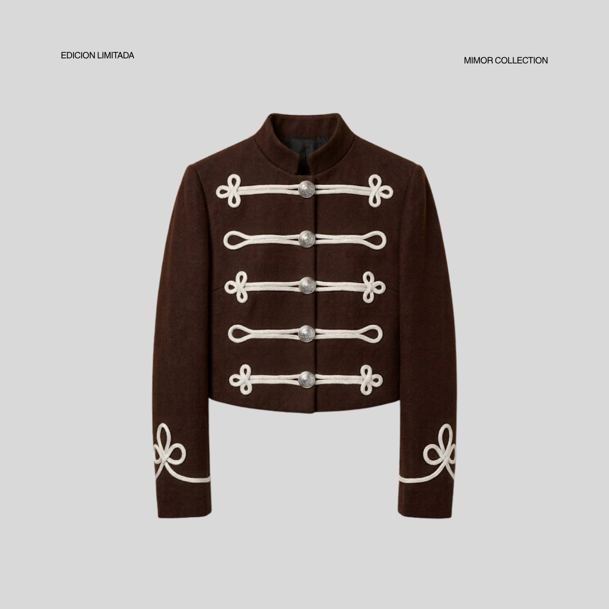 Chaqueta Comtesse, Chocolate/Blanco_1