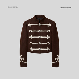 Chaqueta Comtesse, Chocolate/Blanco