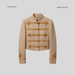 Chaqueta Comtesse, Taupe/Oro