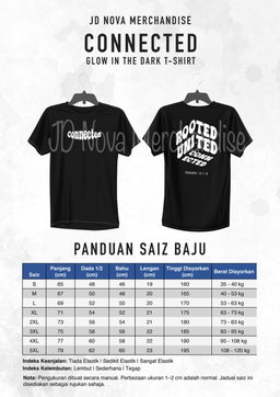 RUBIC GLOW IN THE DARK BLACK TSHIRT
