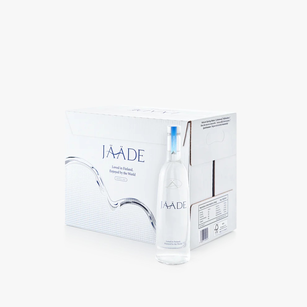 JÄÄDE Sparkling Natural Mineral Water 12 x 330ml Glass Bottle_1