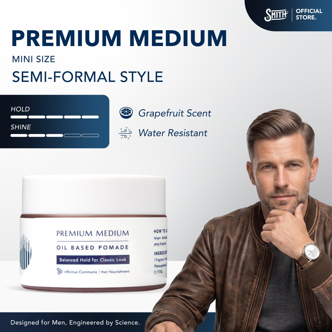 SMITH - Travel Size Premium Medium Hair Pomade Oil Based