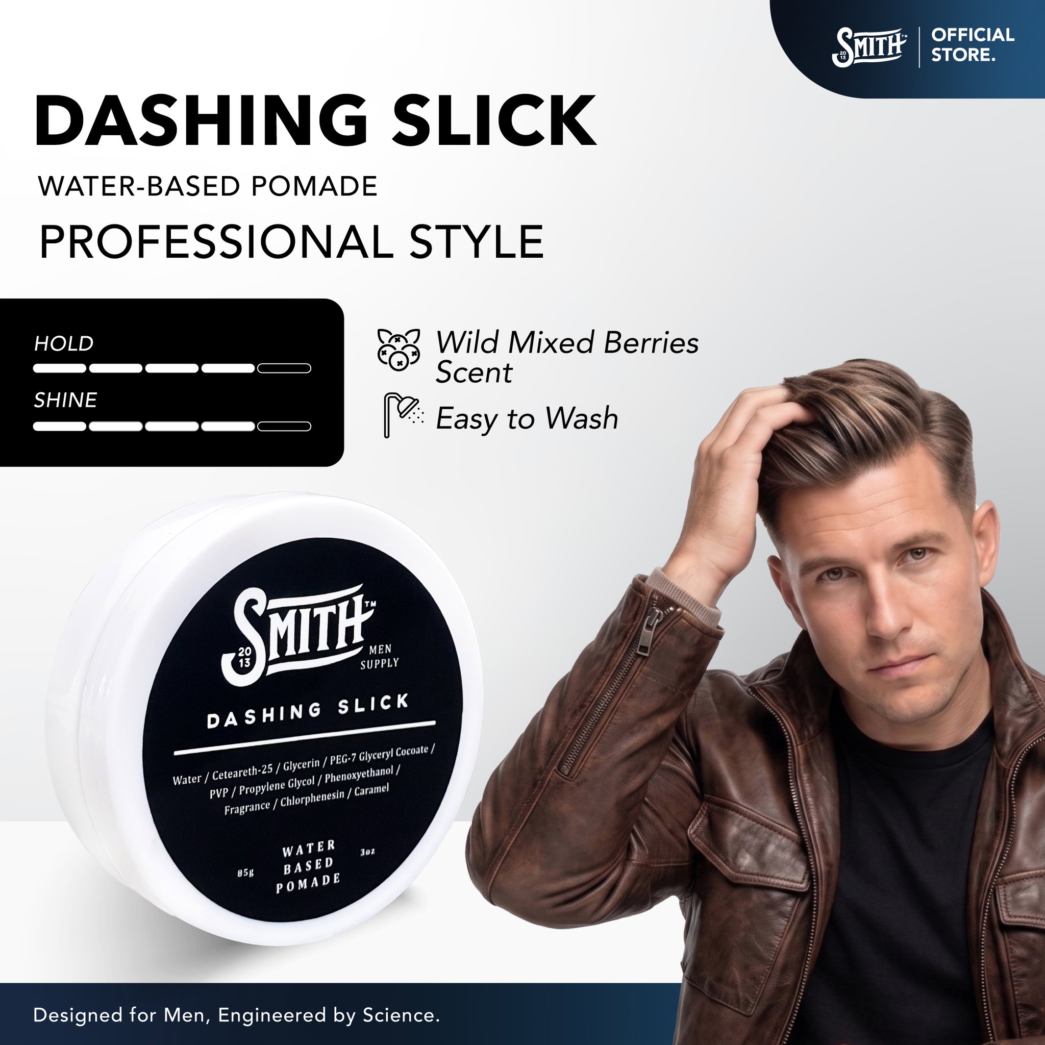 SMITH - Dashing Slick Hair Pomade Water Based 85gr_0