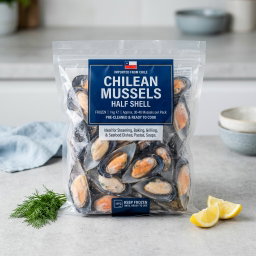 Chilean Mussels half shell