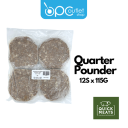Quickmeats Buddies Budget Quarter Pounder Beef Patty 12pcs