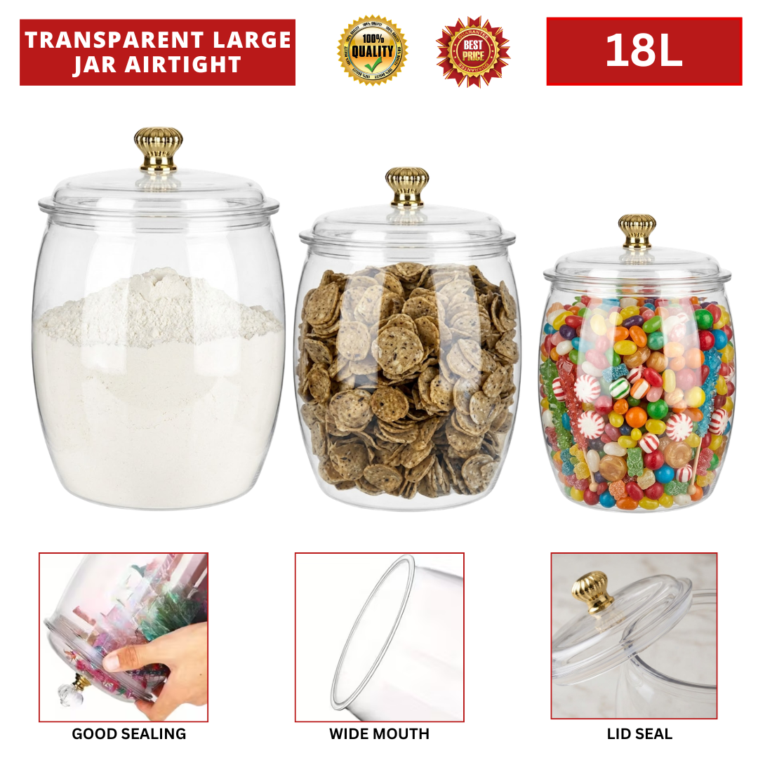 TRANSPARENT LARGE JAR AIRTIGHT_0
