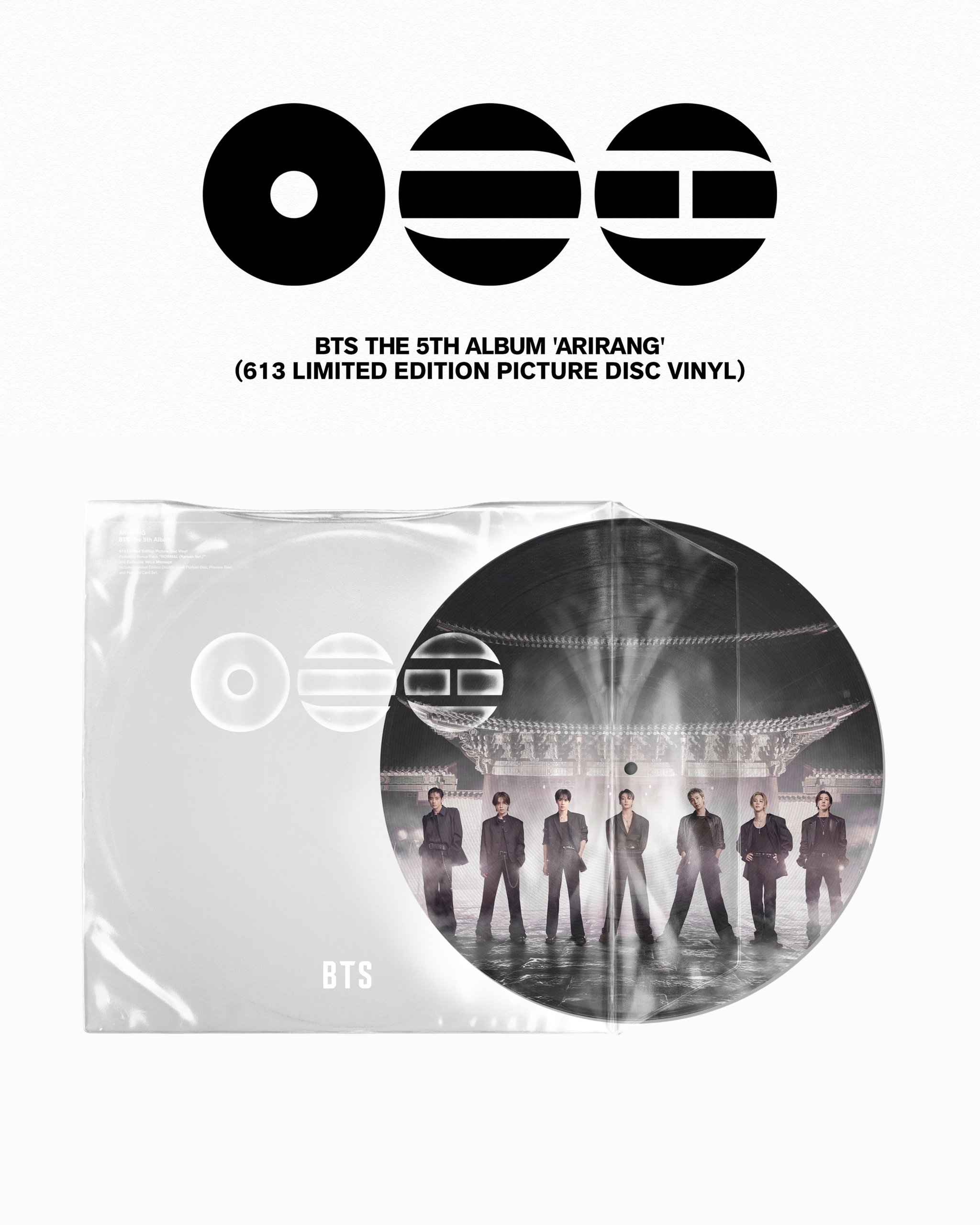 BTS THE 5TH ALBUM 'ARIRANG' 613 LIMITED EDITION PICTURE DISC VINYL)_0