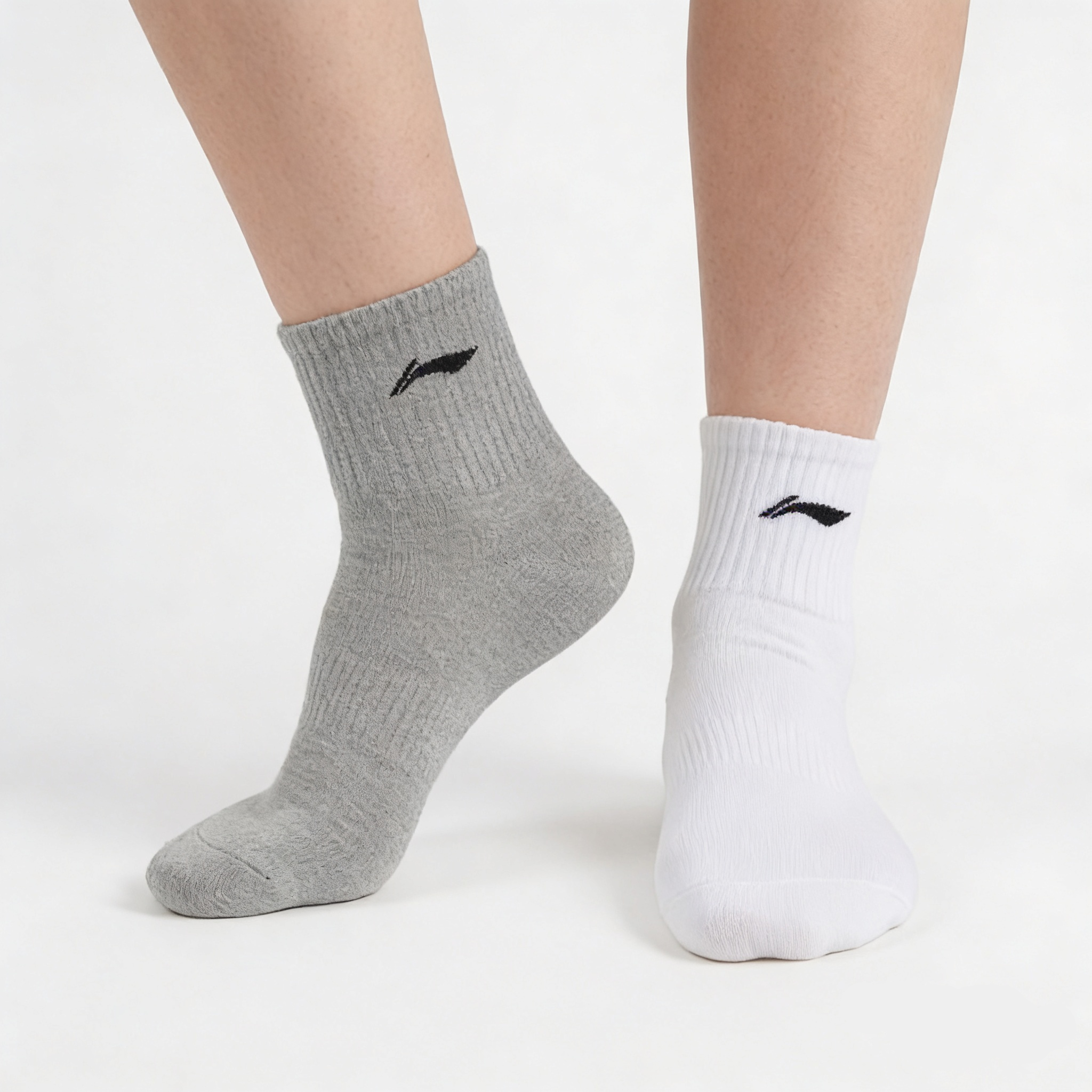 [10233] - 3 Pairs Women’s High-Cut Cotton Sports Socks – Breathable & Versatile _0