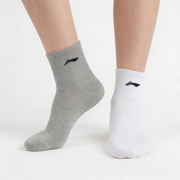 [10233] - 3 Pairs Women’s High-Cut Cotton Sports Socks – Breathable & Versatile 