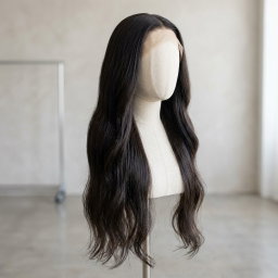 46" Raw Hair Wig, 4 Bundles with HD 13x6 Frontal