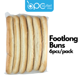 Footlong Buns 6pcs per pack - Pre-order