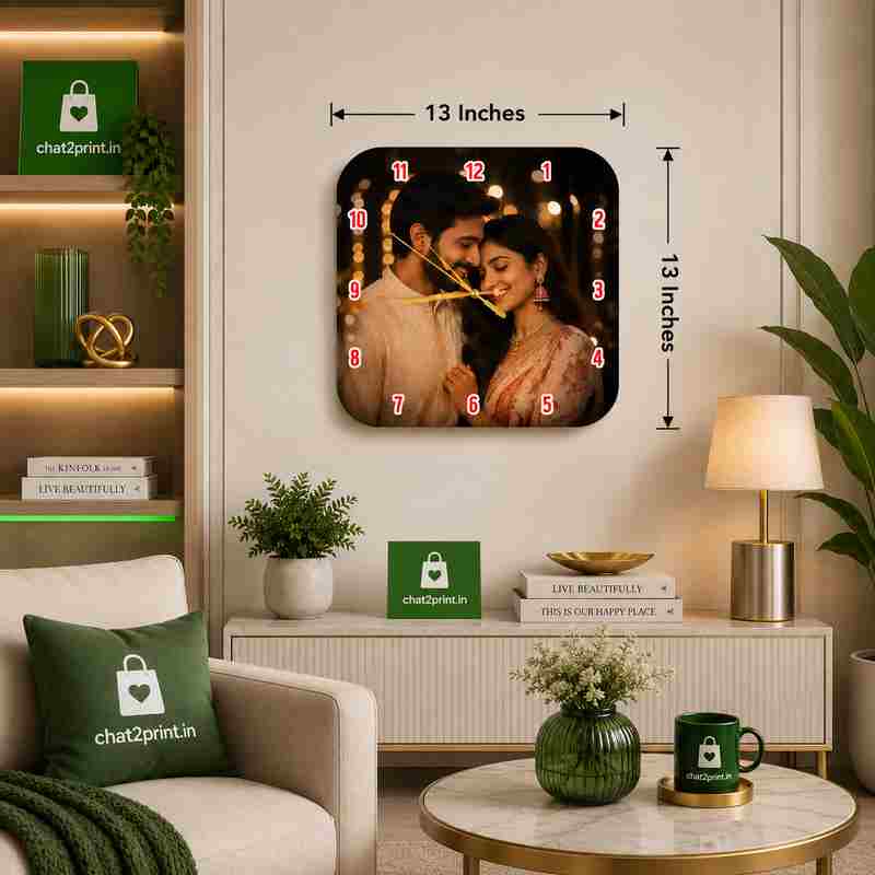 Elegant Curve Acrylic Clock_4