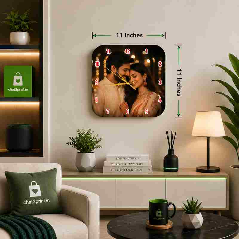 Elegant Curve Acrylic Clock_3