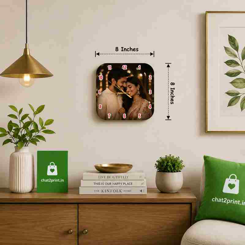 Elegant Curve Acrylic Clock_2