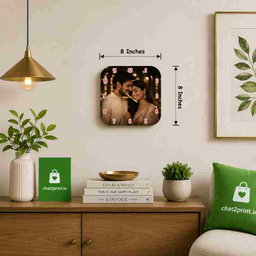 Elegant Curve Acrylic Clock