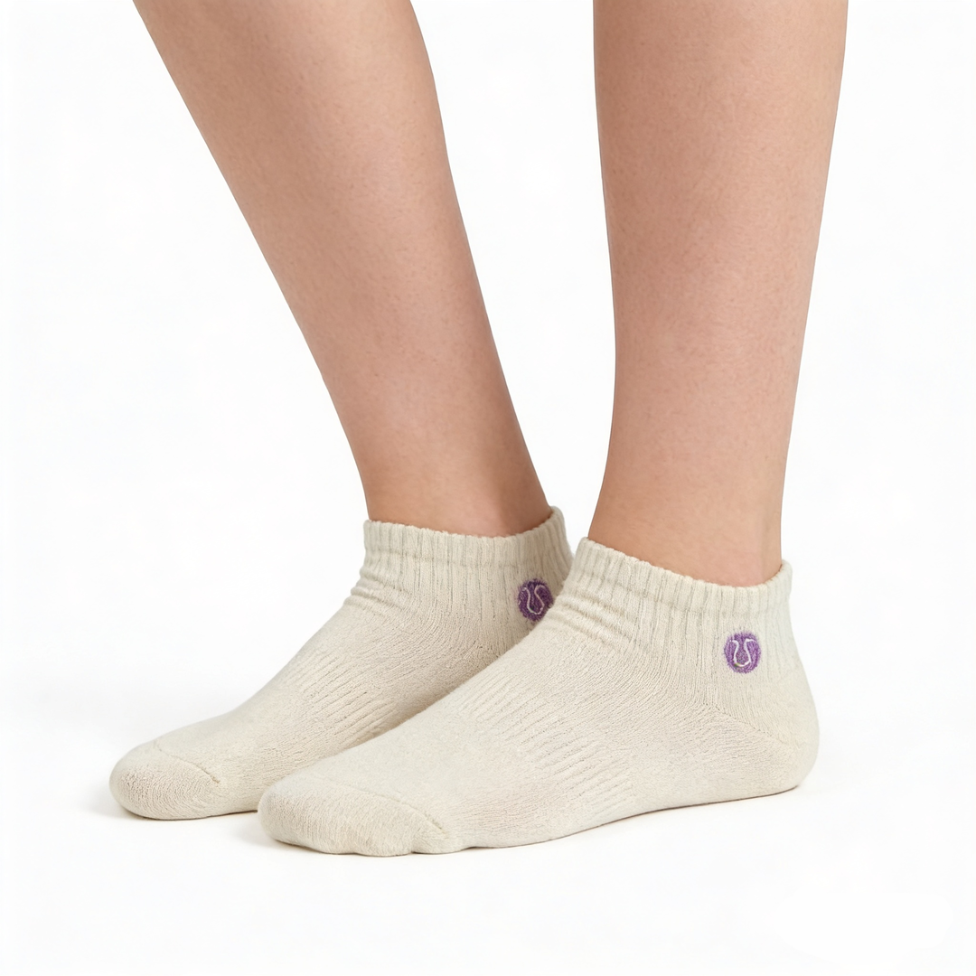 [10191] - 5 Pairs Women’s Cotton Blend Low-Cut Ankle Socks – Breathable, Embroidered/Plain & Everyday Comfort 