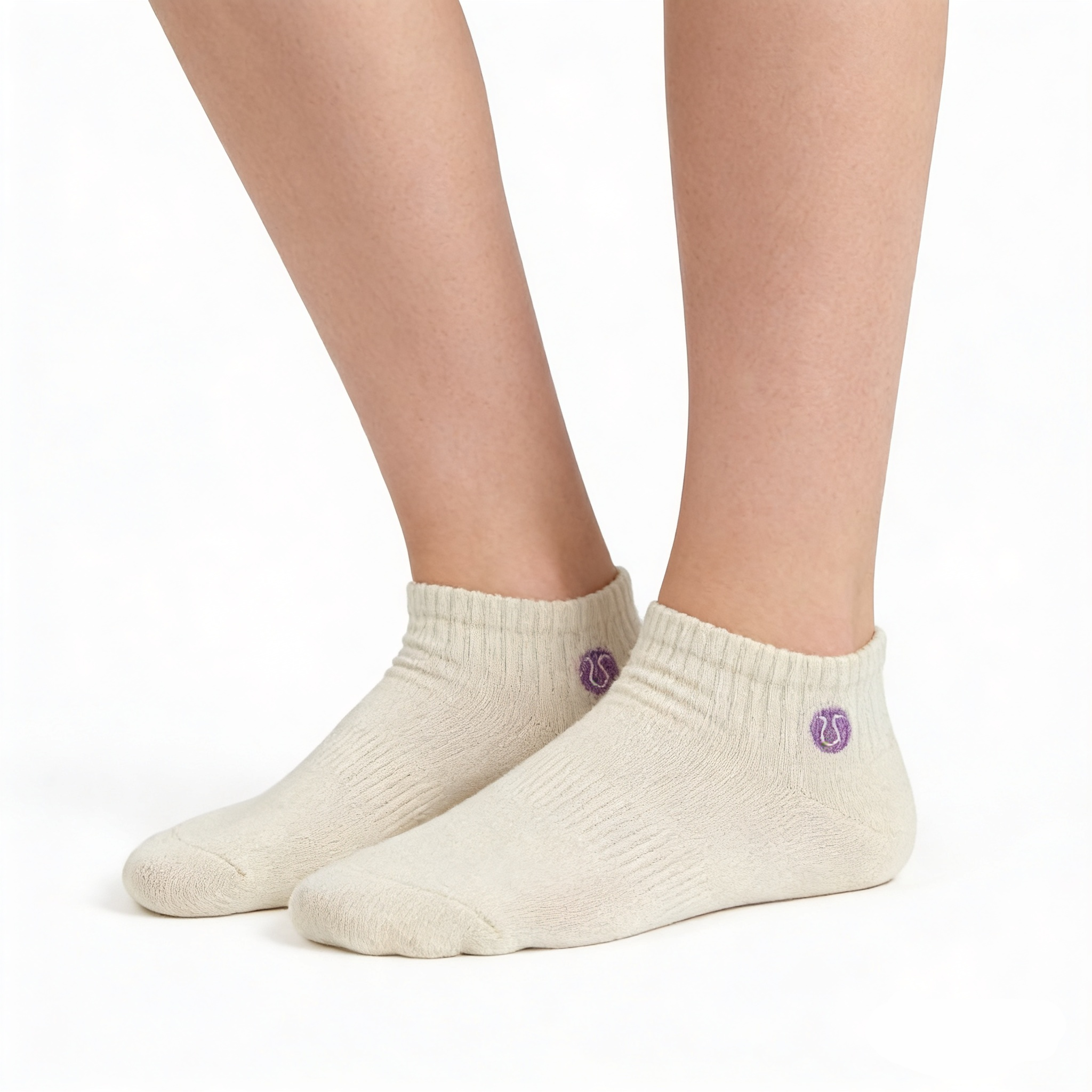 [10191] - 5 Pairs Women’s Cotton Blend Low-Cut Ankle Socks – Breathable, Embroidered/Plain & Everyday Comfort _0