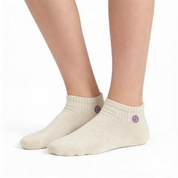 [10191] - 5 Pairs Women’s Cotton Blend Low-Cut Ankle Socks – Breathable, Embroidered/Plain & Everyday Comfort 