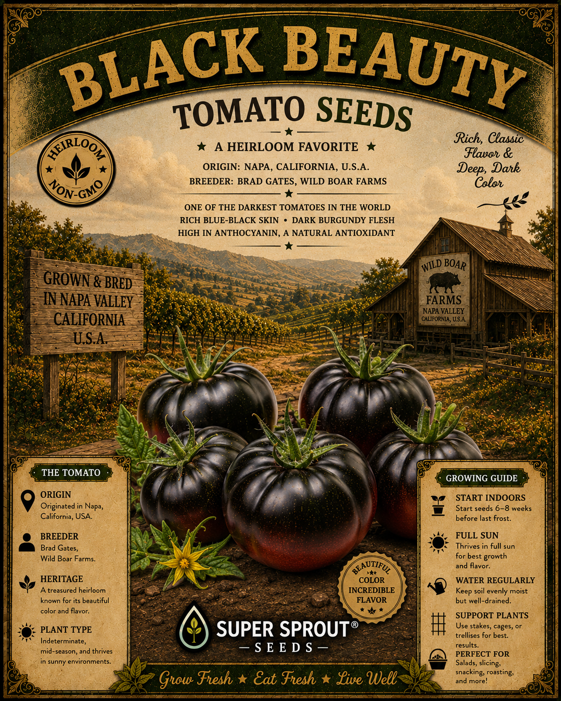 Brad Gates tomato seed collectors pack x 12 packs x 10 seeds per pack _1