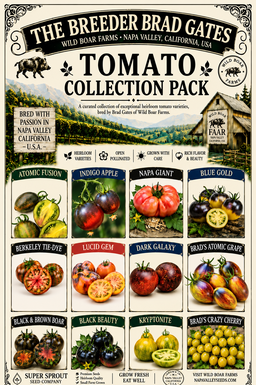 Brad Gates tomato seed collectors pack x 12 packs x 10 seeds per pack 