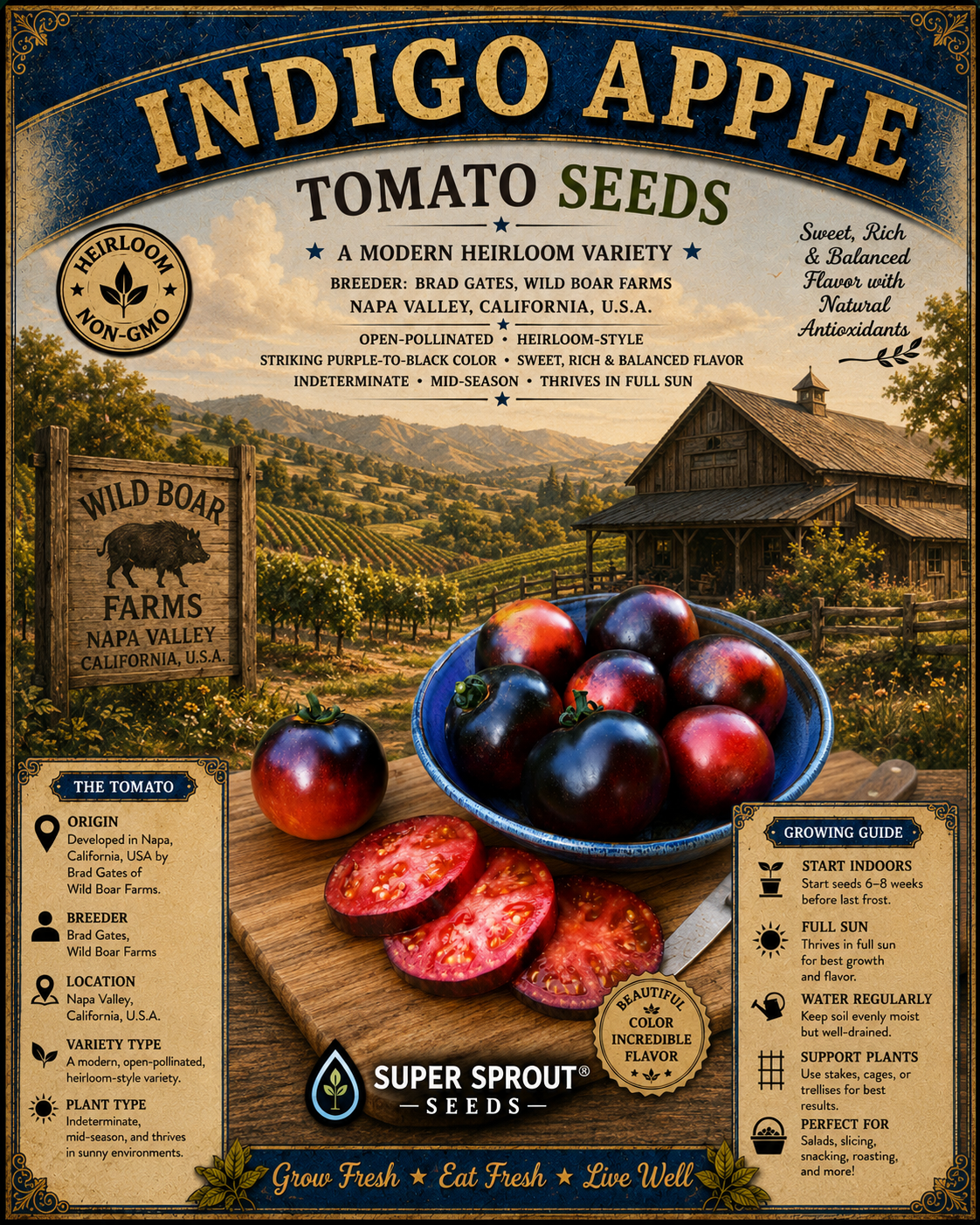Brad Gates tomato seed collectors pack x 12 packs x 10 seeds per pack _3