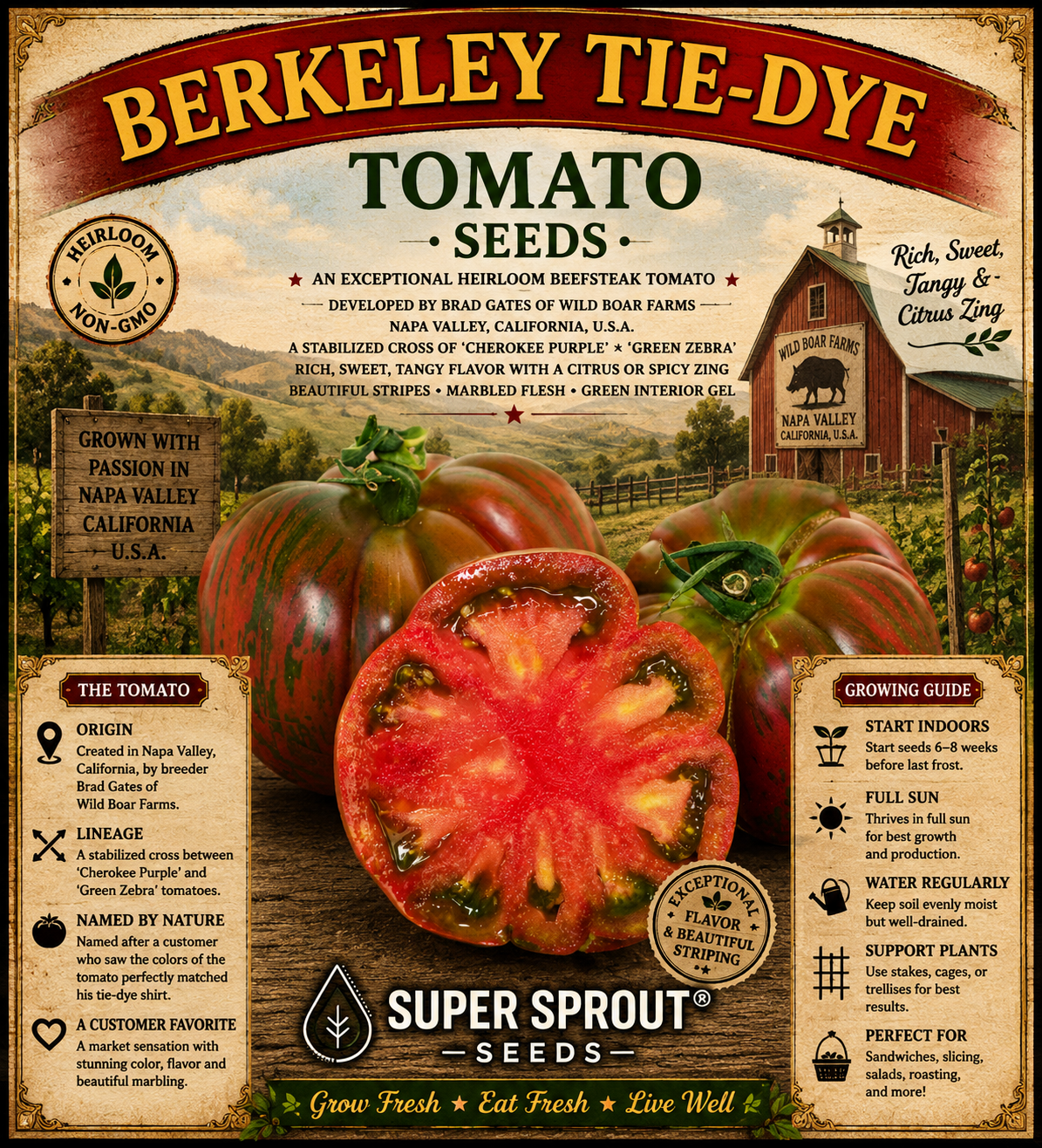 Brad Gates tomato seed collectors pack x 12 packs x 10 seeds per pack _5