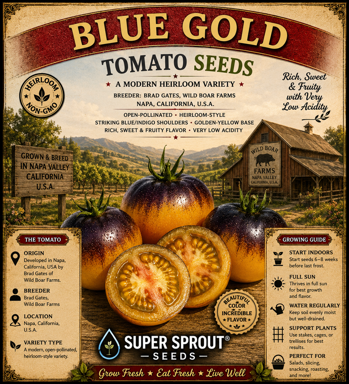 Brad Gates tomato seed collectors pack x 12 packs x 10 seeds per pack _4