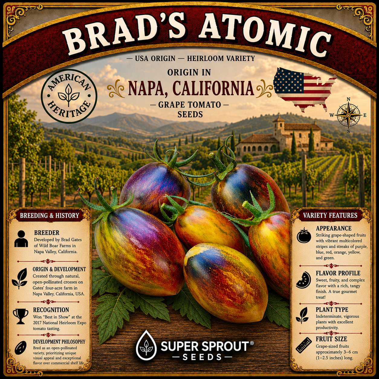 Brad Gates tomato seed collectors pack x 12 packs x 10 seeds per pack _9