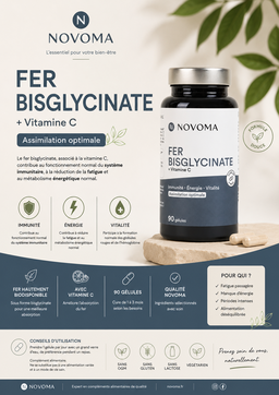 Fer Bisglycinate + Vitamine C – Novoma