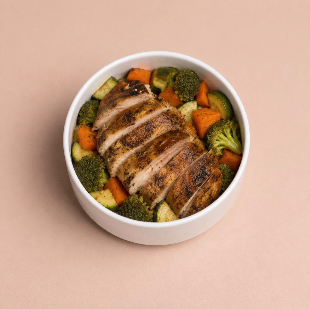 Pollo Kamado con Vegetales (KETO).