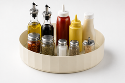 360° Rotating Condiment Organizer Tray