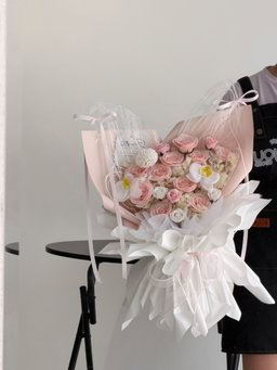 Pink Mist Butterfly Mixed Bouquet 