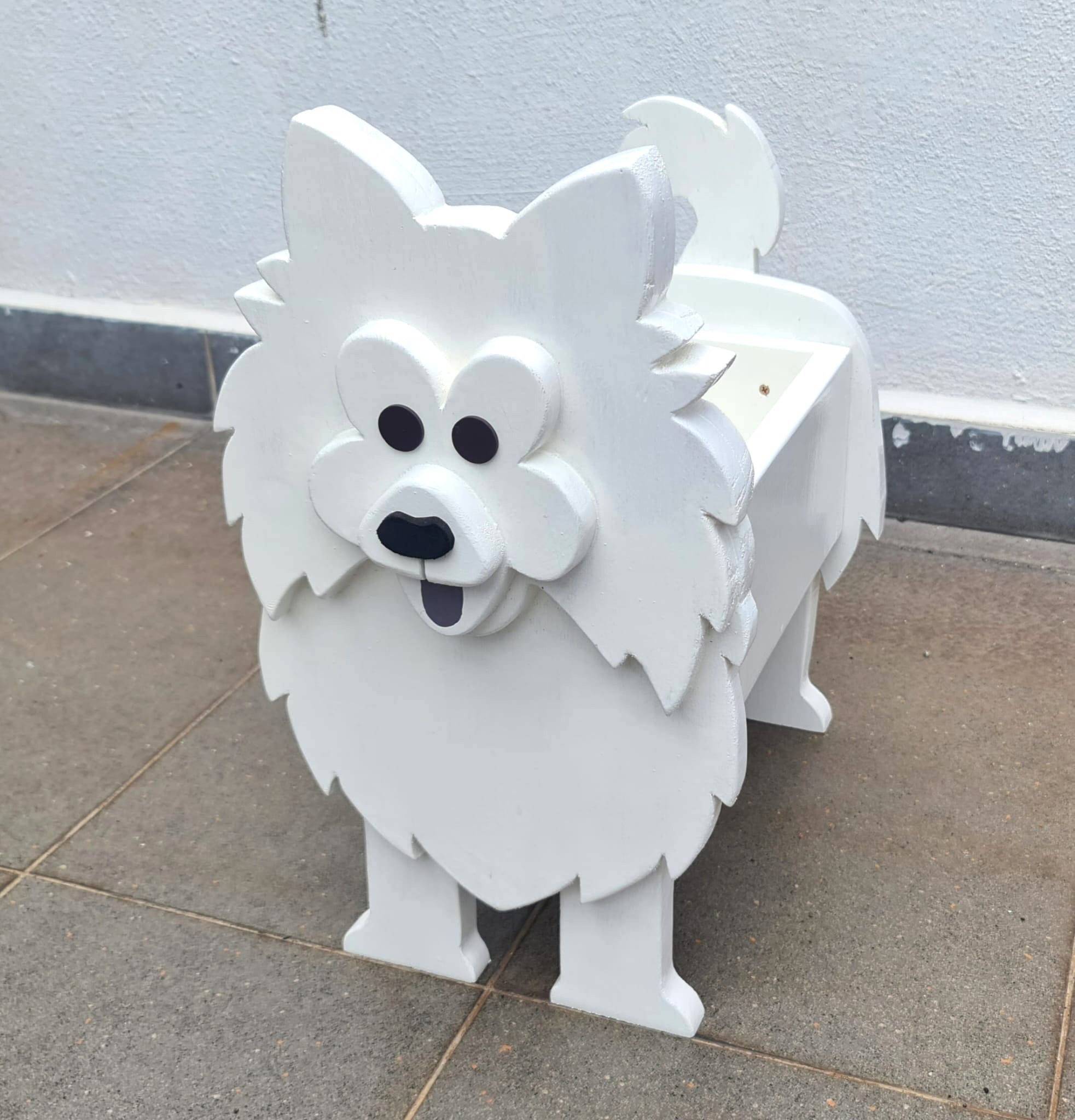 Pomeranian Dog Planter