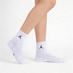 [10200] - 2 Pairs Men’s High-Cotton High-Cut Crew Socks – Breathable, Sweat-Absorbing & Minimal 