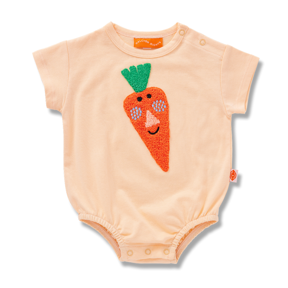 Short Sleeve Bodysuit (Carrot)
