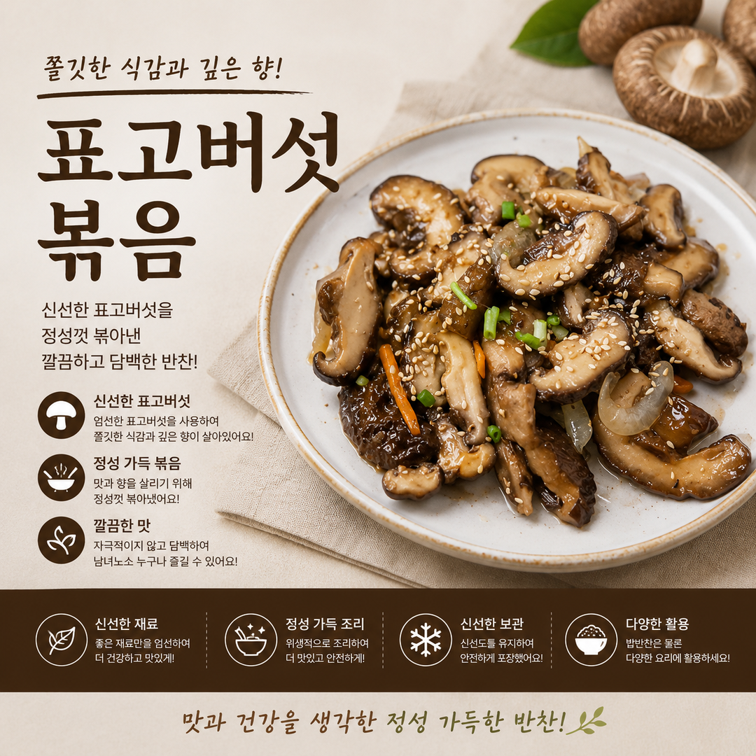 표고버섯 볶음