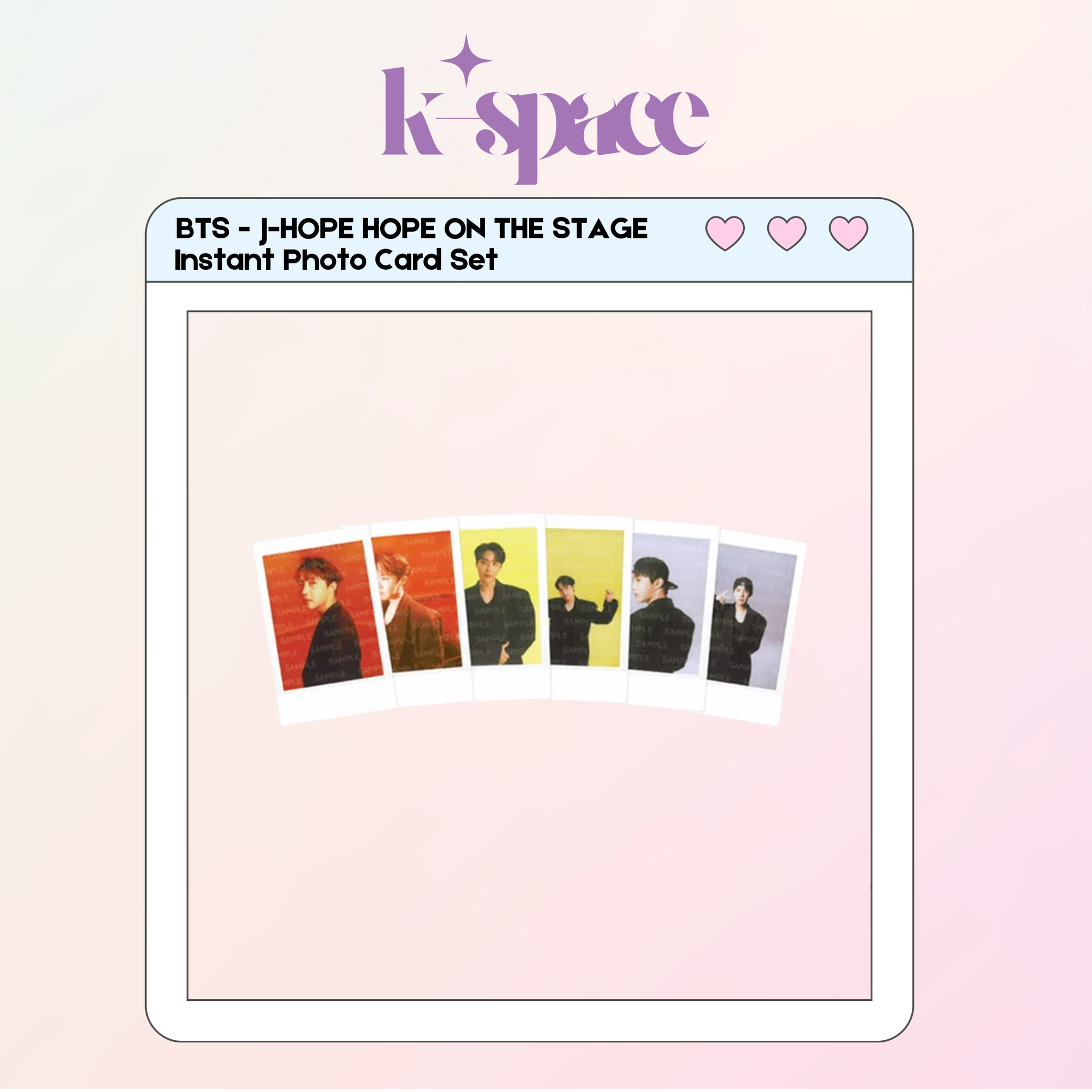BTS - J-HOPE HOPE ON THE STAGE  Instant Photo Card Set_0