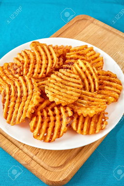 Criss-cross cut waffles